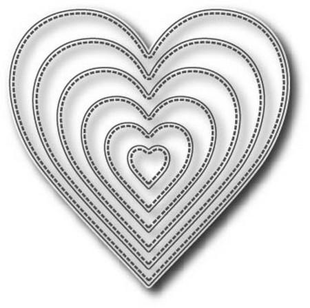 TUTTI-216 Nesting Stitched Hearts
