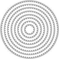 TUTTI-220 Nesting Stitched Circles