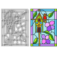 TUTTI-399 Birdhouse Stained Glass