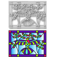 TUTTI-404 Hummingbird Stained Glass