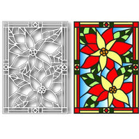 TUTTI-406 Poinsettia Stained Glass
