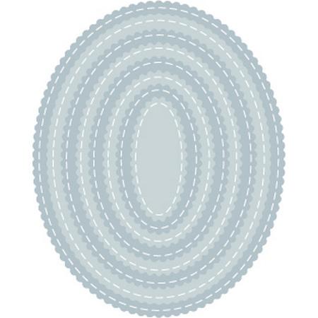 TUTTI-417 Scalloped Stitched Nesting Ovals