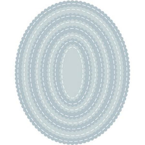 TUTTI-417 Scalloped Stitched Nesting Ovals