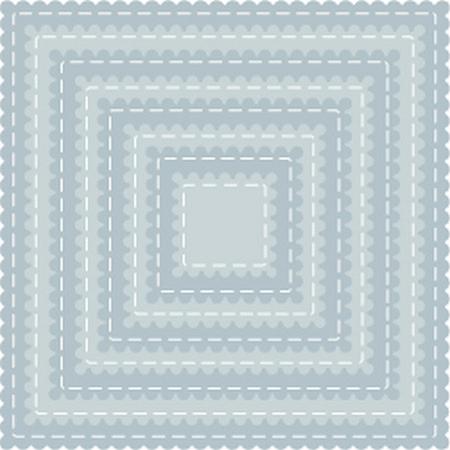 TUTTI-420 Scalloped Stitched Nesting Squares