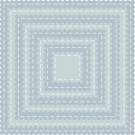 TUTTI-420 Scalloped Stitched Nesting Squares