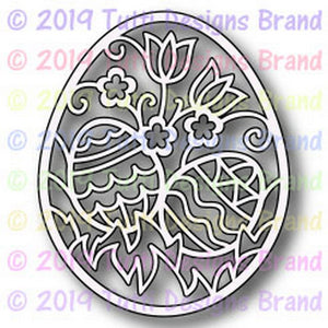 TUTTI-501 Floral Easter Egg