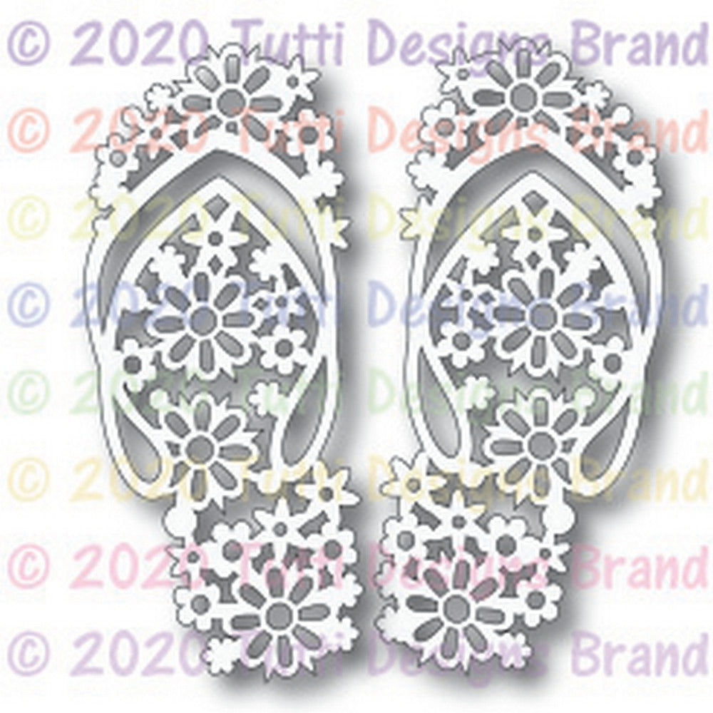 TUTTI-625 Floral Flip Flops