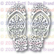 TUTTI-625 Floral Flip Flops