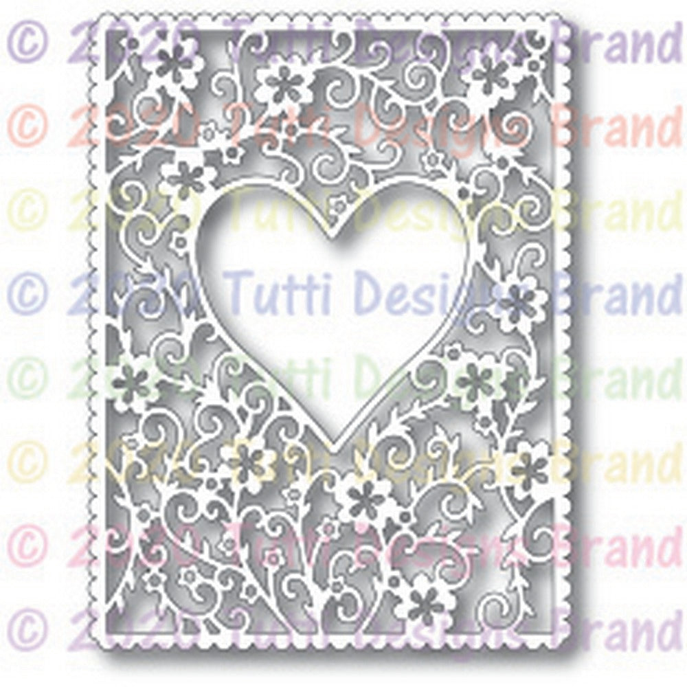 TUTTI-636 Floral Heart Frame