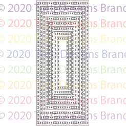TUTTI-682 Slimline - Cross Stitched Rectangles