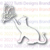 TUTTI-750 Cat & Butterfly