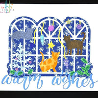 TUTTI-758 Holiday Cats Triptych